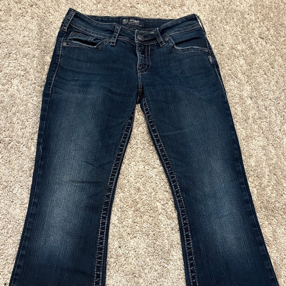 Silver Jeans Suki Surplus Cargo Denim Jeans Women’s W29 L34 - Picture 13 of 16